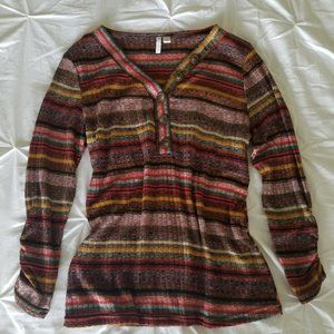 Cato - Multi-Colored Striped Top